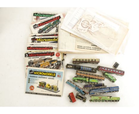 A Collection of Made and Unmade Micromodels and other Card Kits, unmade Micromodel sets including HI, PGI/II/III/VII/VIII,, M