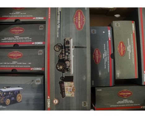 Corgi Vintage Glory of Steam, a boxed group of 1:50 scale limited edition models mostly Showman's Engines, including Foden, F