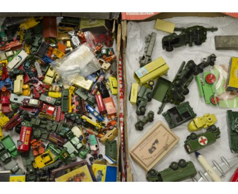 Post-war and later Playworn Diecast Vehicles, a collection of vintage, private, military and commercial models in various sca