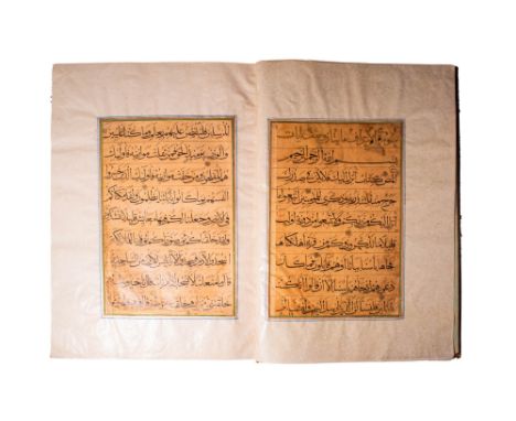 Ca. Late 15th century AD .
A manuscript - sura al a'araf. Arabic manuscript on paper, 24ff., each folio with 9ll. of black th