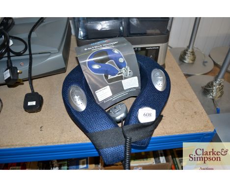 A neck massager with instruction manual 