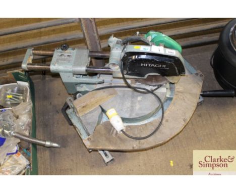 An Hitachi 110 volt chop saw