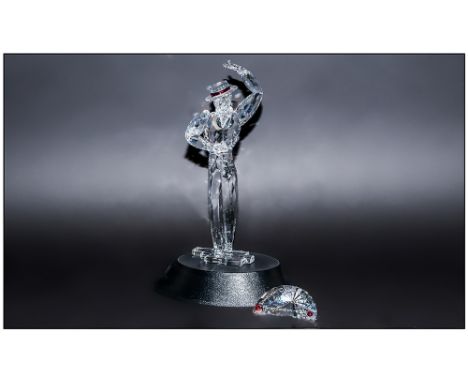Swarovski Annual Edition 2003 Signed Cut Crystal Figure 'The Magic Of Dance'  'Antonio' designer Martin Zendron, Date 2003. 8