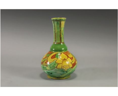 Della Robbia Vase, Decorated by Alice Jones. c.1900. Height 7.5 Inches.