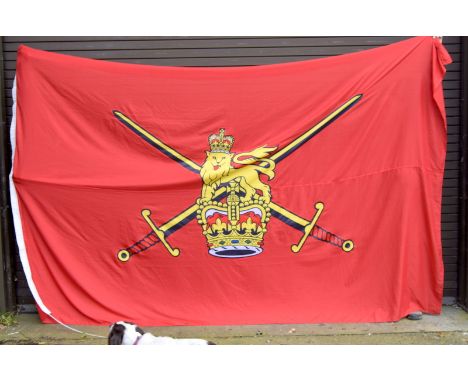 A massive 3.6 metres by 2.4 metres genuine British Army flag in an as new condition