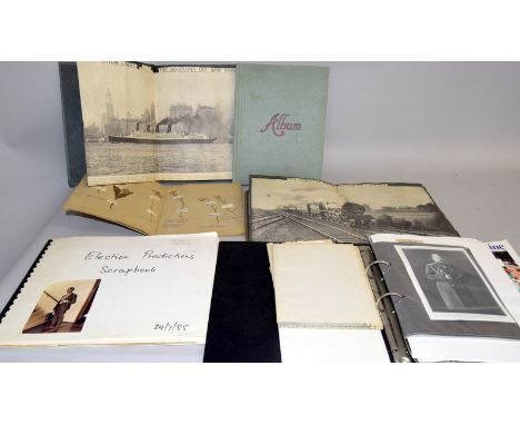 Six scrap books including the personal scrap book of Dr Gordon Reece who predicted the General Election results in the early 