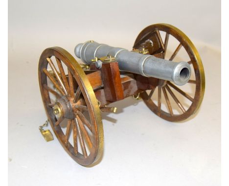 An impressive American Civil War desk top cannon with a barrel length of 27.5cms and an overall length of 44cms