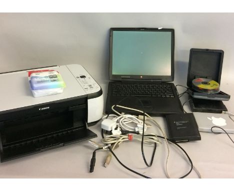 Apple Lap top computer with cannon printer and misc. accessories