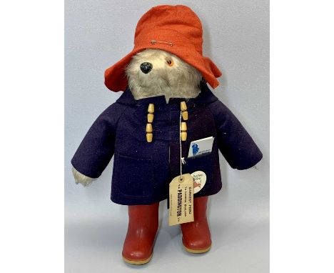 GABRIELLE DESIGNS PADDINGTON BEAR - wearing red wellington boots by Dunlop, 15cms H