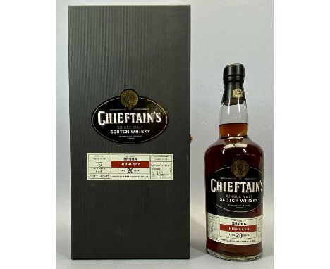 CHIEFTAINS SINGLE MALT SCOTCH WHISKY - distilled at Brora Highland Aged 20 yrs, Cask No 1197, distilled June 1982, bottled Se