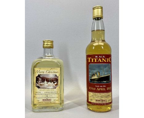THE WHISKY CONNOISSEUR - two bottles to include RMS Titanic Single Spayside Malt Scotch Whisky from a Limited Edition of 148 