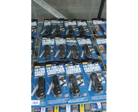 TWELVE NEW AND PACKAGED ACCUSHARP 4-IN-1 KNIFE AND TOOL SHARPENERS 