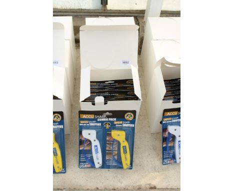 EIGHTEEN NEW AND PACKAGED ACCUSHARP KNIFE AND TOOL SHARPENERS 