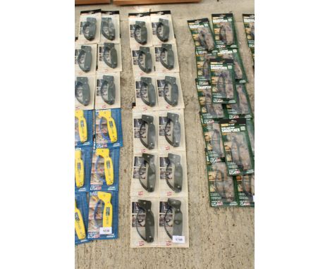 TWELVE AS NEW AND PACKAGED ACCUSHARP KNIFE AND TOOL SHARPENERS 
