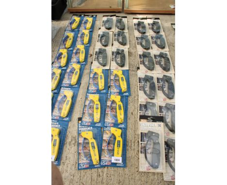 TWELVE AS NEW AND PACKAGED ACCUSHARP KNIFE AND TOOL SHARPENERS 