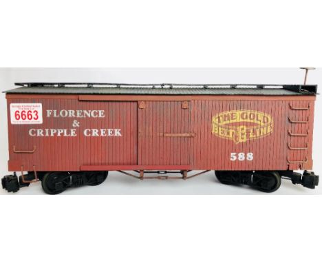Bachmann G scale garden railway The Gold Belt Line freight wagon weathered unboxed