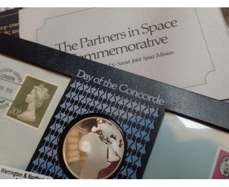 Nine Medallic first day covers 