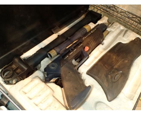 Vintage Secret Sam gun in briefcase incomplete 