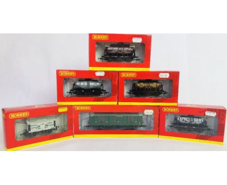 Hornby OO gauge Super Detail rolling stock including R4340A SR Maunsell brake van all boxed