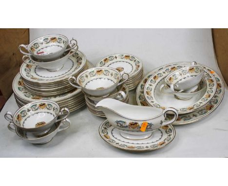 An Aynsley part dinner and tea service in the Banquet pattern