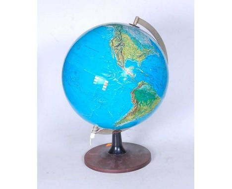 A 20th century Danish Scan-Globe illuminated desk globe, h.40cm