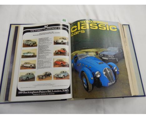 CLASSIC CAR MAGAZINES BOUND VOLUMES C. 1970'S, 1973 TO 1981 INC. OCTOBER 1973 FIRST EDITION