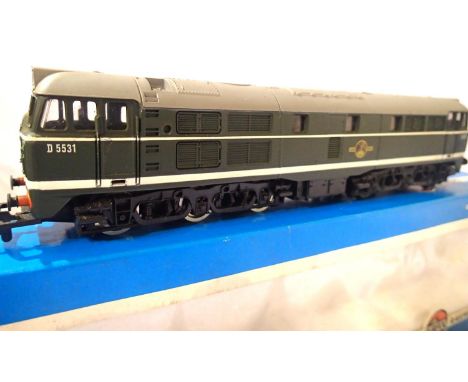 Airfix Class A1A-A1A Diesel, Green Late Crest, D5531. Very good condition, box is good. P&amp;P Group 1 (£14+VAT for the firs