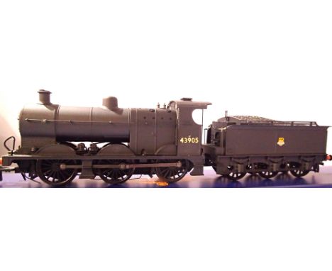 Bachmann 31-881 Class 4F, Black, Early Emblem, renumbered to 43905, in very good to excellent condition, box with wear. P&amp