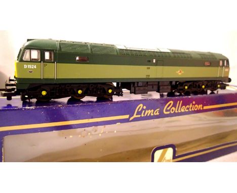 Lima Class 47 diesel, two tone Green, Late Crest, D1524, in very good condition, part/poor box. P&amp;P Group 1 (£14+VAT for 