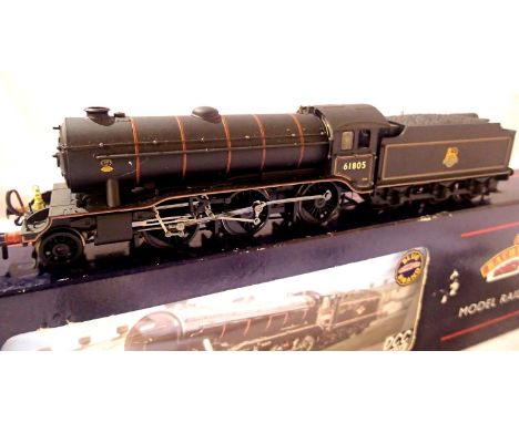 Bachmann Class K3, renumbered, 61805, Black, Early Crest, detailed, box fair. P&amp;P Group 1 (£14+VAT for the first lot and 