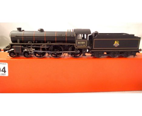Hornby Class B1, Black, Early Crest, renumbered 61159, in very good condition, storage wear to box, DCC fitted. P&amp;P Group