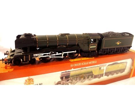 Hornby Class A3, refinished Green, Late Crest, 60049, Galtee More, detailed, in very good condition, box poor. P&amp;P Group 