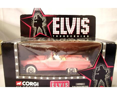 Corgi 39901 Elvis Ford Thunderbird with figure. P&amp;P Group 1 (£14+VAT for the first lot and £1+VAT for subsequent lots) 