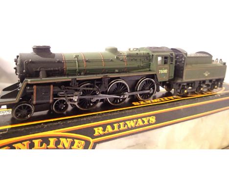 Bachmann/Mainline Class 4, refinished BR Green, Late Crest, 75002, in very good to excellent condition, box poor. P&amp;P Gro