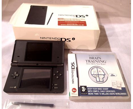 Nintendo DS console and stylus, no charger and a Dr Kawashimas Brain Training Game. P&amp;P Group 1 (£14+VAT for the first lo