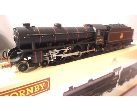 Hornby R2999X Class B1, Black, Early Crest, renumbered to 61393, one cab steps, detached (present), tender top loose, lamp fi