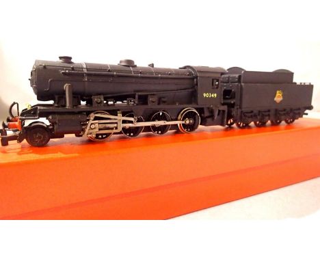 Kit built - War Department 2.8.0. and tender, white metal kit on Hornby Dublo or Wrenn chassis, Black, Early Crest, 90349, in
