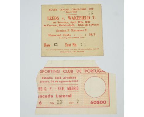 A collection of International and domestic ticket stubs including English and Scottish examples form the 1960s onwards, the m