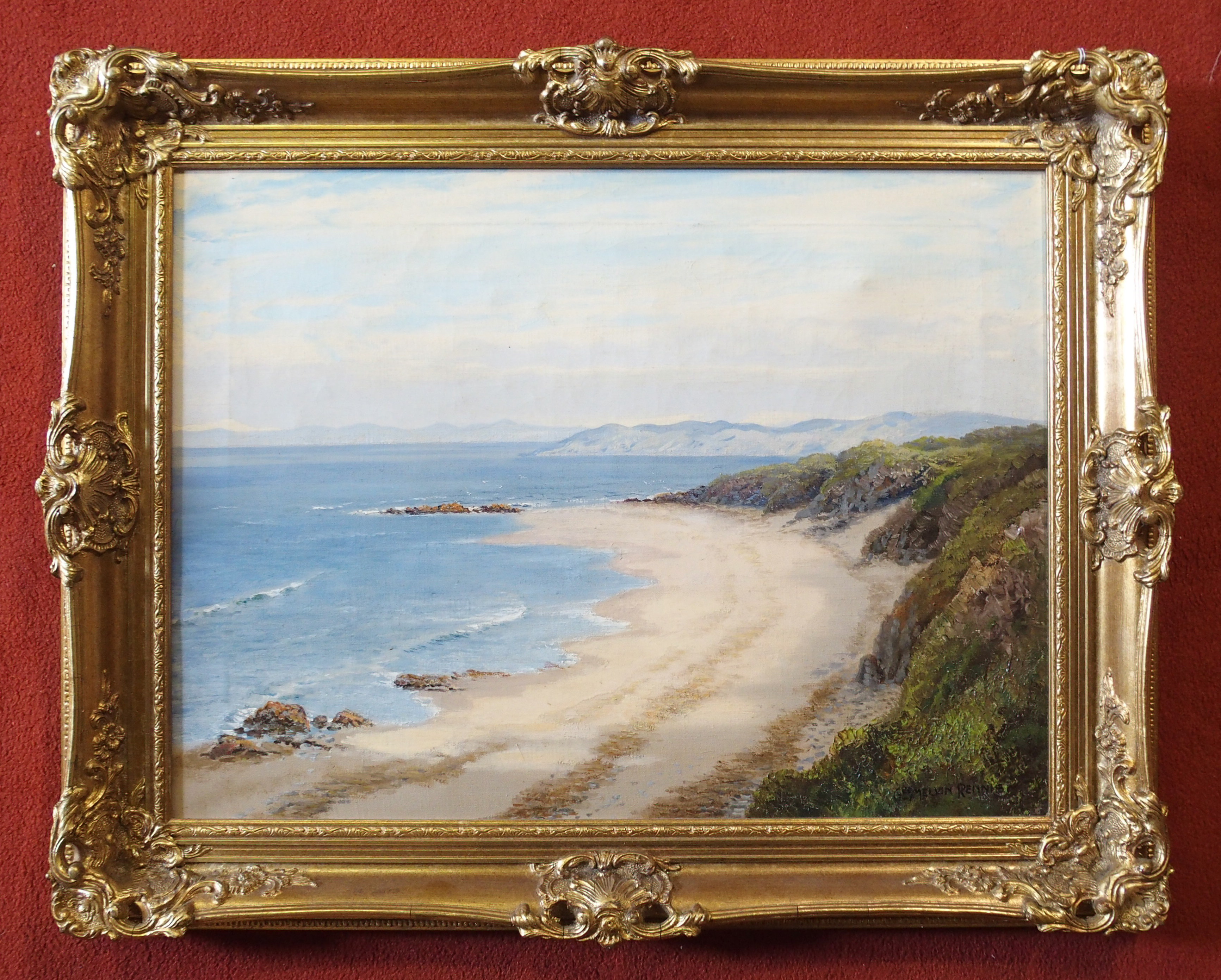 MELVIN RENNIE (Scottish 1874 1953) MORNING ON ARRAN SANDS Oil