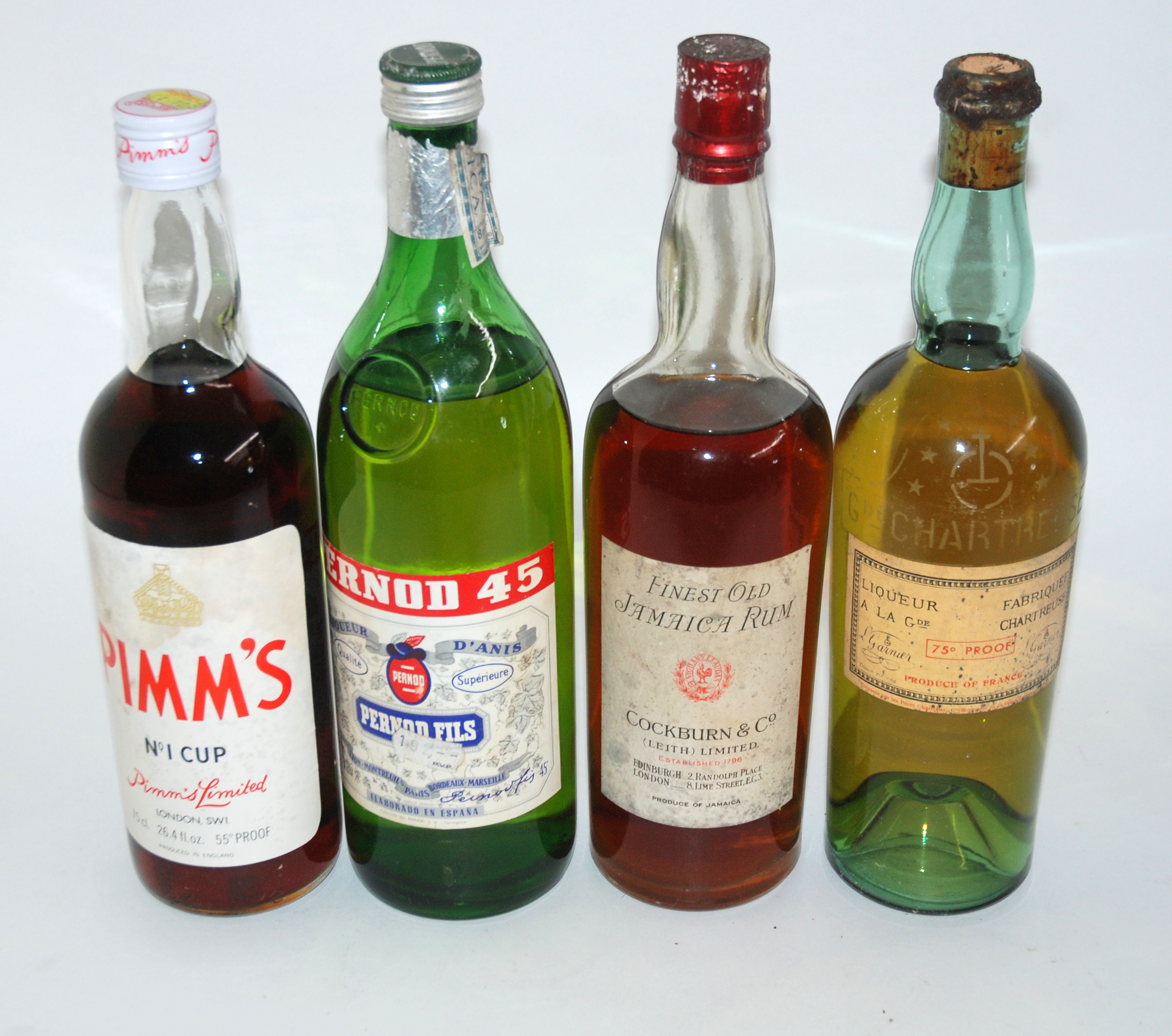 A collection of various alcohol including La Pierre Sweet Vermouth ...