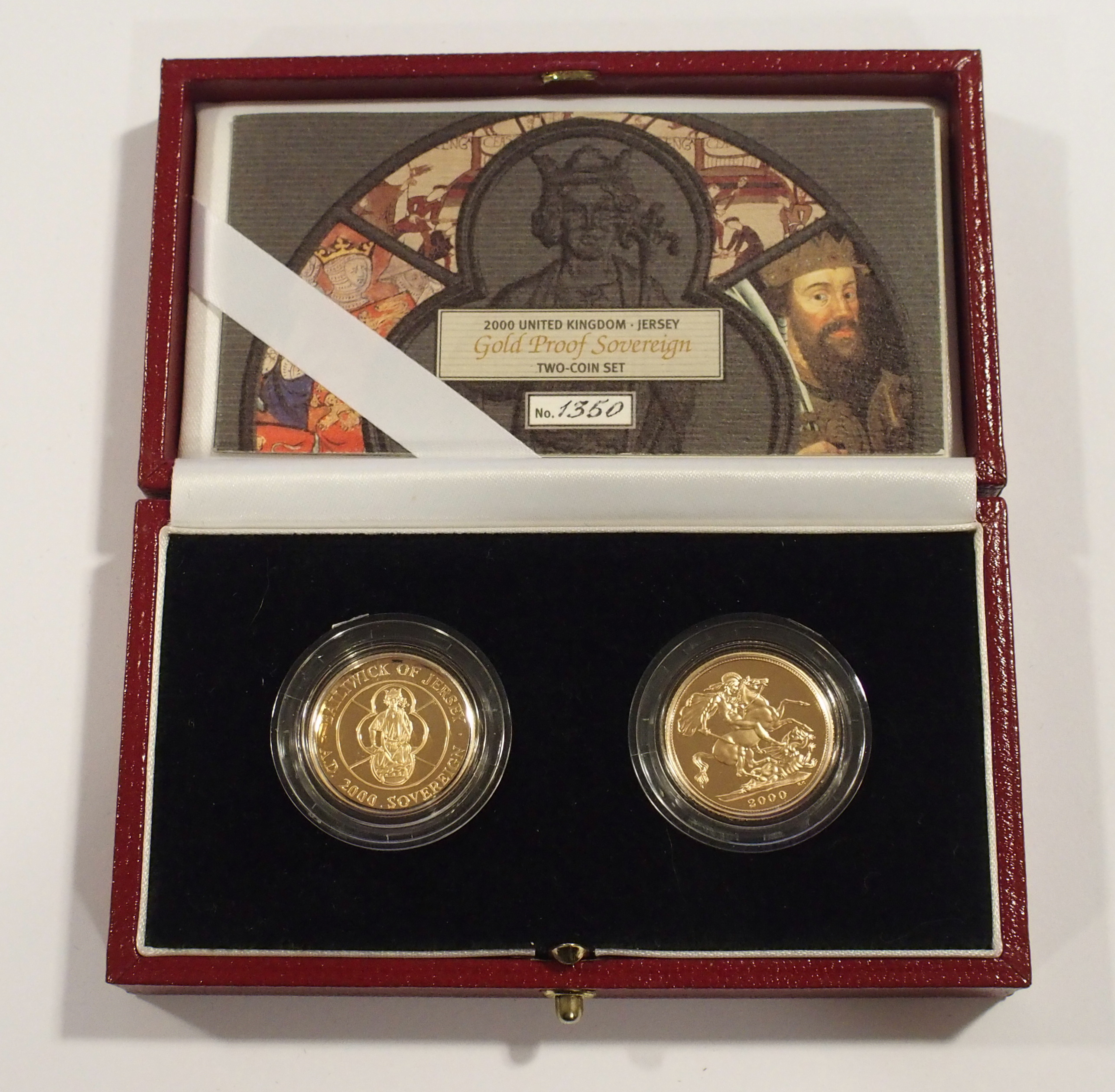 2000 United Kingdom and Jersey Gold Proof Set Jersey Proof Gold ...