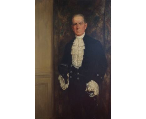 •STEPHEN REID RBA (1873 - 1948)  PORTRAIT OF H. O. SERPELL ESQ JP - HIGH SHERIFF OF SURREY  Oil on canvas, signed and dated 1