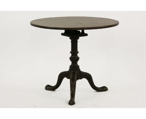 A mahogany Birdcage tripod table, 81cm diameter