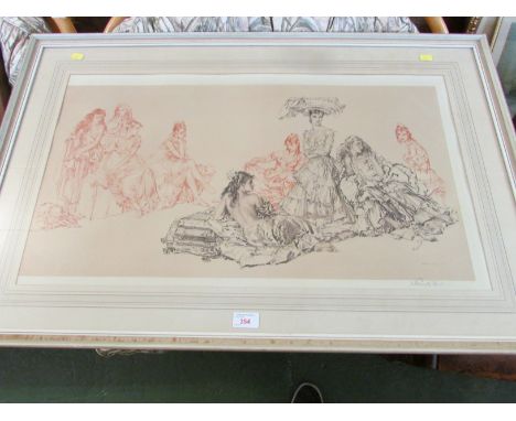 FRAMED AND GLAZED PRINT, CECILIA AFTER WILLIAM RUSSELL PRINT, SIGNED IN PENCIL