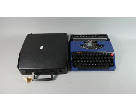 A Brother Deluxe 240T Manual Portable Typewriter 