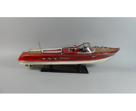 A Good Quality Model of an Aquarama Vintage Speed Boat, 66cm Long 