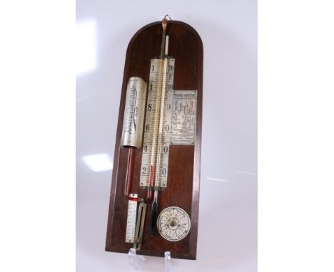 Sympiesometer Compact with Lightweight Barometer - Made by DRGM Barothermo-meter with weather prediction, glass intact. 