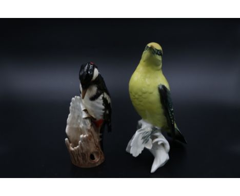 Large Karl Ens Bird (A/F) and 1 x Goebel (large) woodpecker Model 7495 (leg A/F)