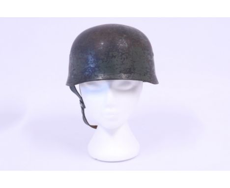 WW2 German Luftwaffe Paratroopers (Fallschirmjager) Steel Combat Helmet - new decals fitted.