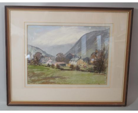 Aubrey R Phillips RWA (British 1920-2005) - A Welsh Valley, Pennant, pastel on paper, signed and dated 88, with Patricia Well